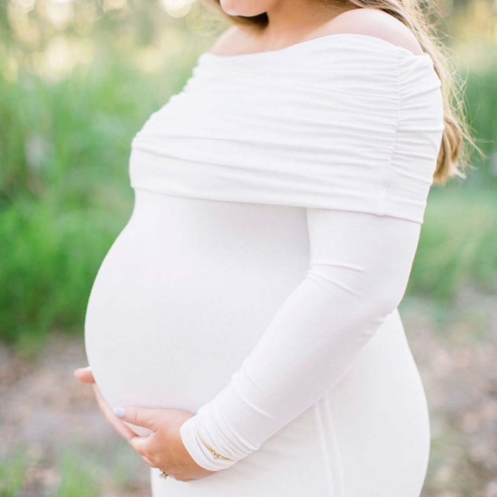 Custom made maternity gown